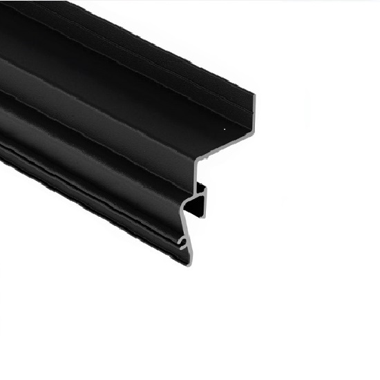 Фото товара А2 Профиль ALTEZA парящий под вставку СТЕНОВОЙ матовый ЧЕРНЫЙ (Contour-Pro LED) 2 м 40 м\уп